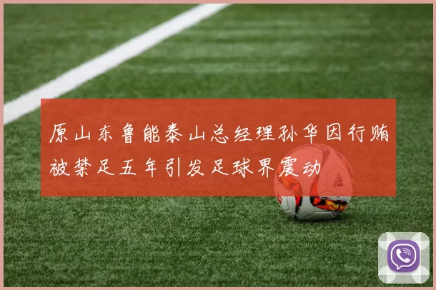 原山东鲁能泰山总经理孙华因行贿被禁足五年引发足球界震动